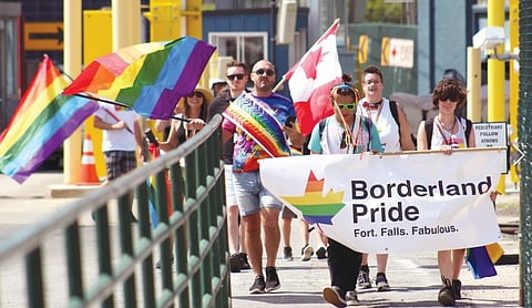 A Pride event in the Borderland region
