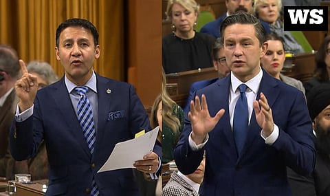 Justice Minister Arif Virani, Tory leader Pierre Poilievre