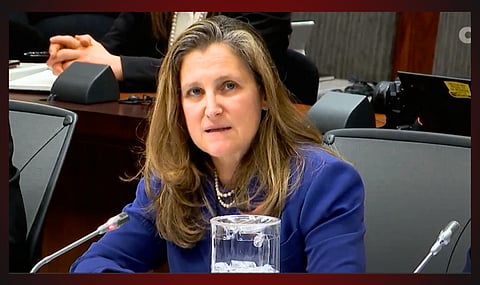 Finance Minister Chrystia Freeland