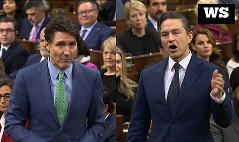 Prime Minister Justin Trudeau, Tory leader Pierre Poilievre