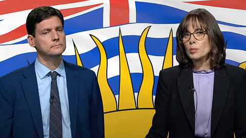David Eby and Sonia Furstenau