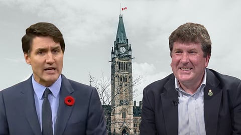 Prime Minister Justin Trudeau and Conservative MP John Williamson 
