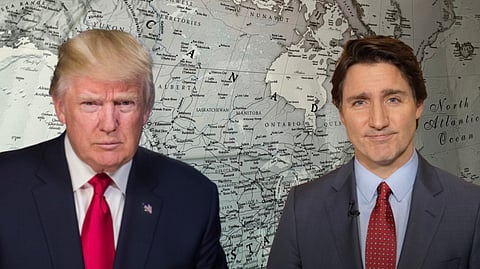 Donald Trump and Justin Trudeau