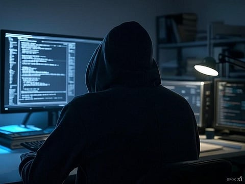 A rendering of a hacker 