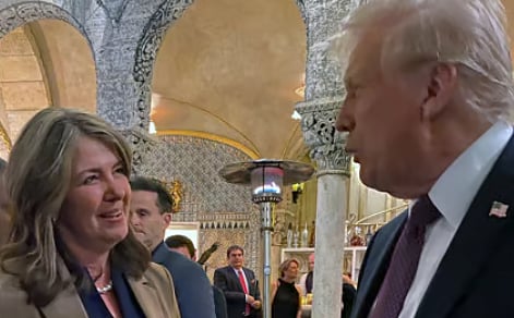 Alberta Premer Danielle Smith and President-elect Donald Trump 