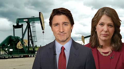 Prime Minister Justin Trudeau and Premier Danielle Smith