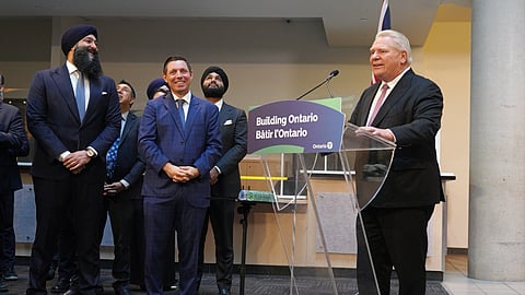 Premier Doug Ford speaking in Brampton January 24