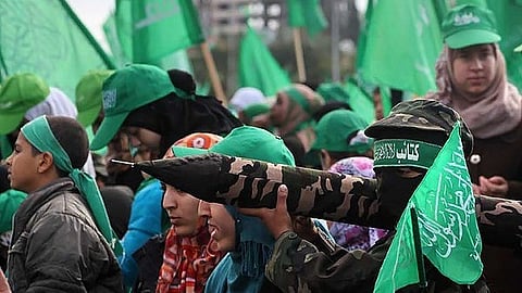 The 25th anniversary of Hamas celebrated in Gaza. 