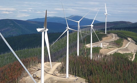 Dokie Ridge wind farm near Chetwynd in northeast B.C. started up in 2010, one of a few wind energy sites operating in B.C. The NDP government is vowing to fast-track development of more sites with more than $5 billion in private-sector investment and indigenous partnerships. 