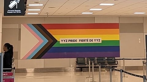 Toronto Pearson Airport YYZ Pride Flag