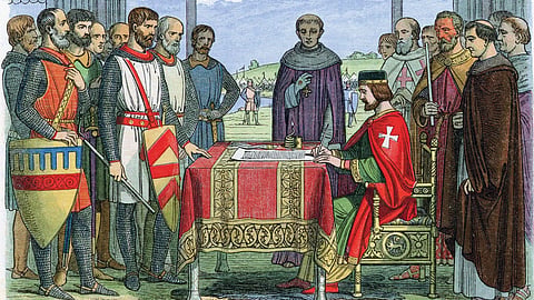 The Magna Carta signing imagined... Writer Jane Stannus reflects upon how one bad ruler was brought to heel in 13th century England and how those lessons might be applied 800 years later in Canada...