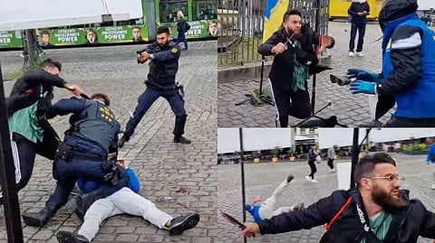 Muslim terrorist on stabbing rampage at anti-Islam rally in Germany injures police officer, politician 