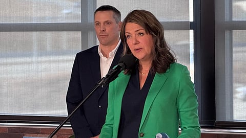 Premier Danielle Smith and Finance Minister Nate Horner 