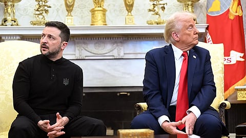Ukraine President Zelenskyy and US President Donald Trump