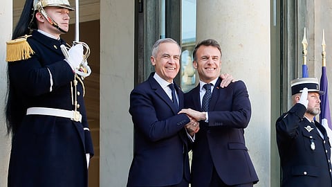 Prime Minister Mark Carney and French President Emmanuel Macron
