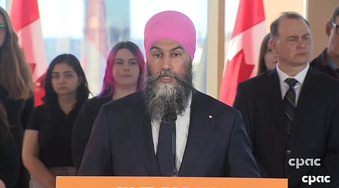 New Democrat leader Jagmeet Singh