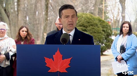 Conservative leader Pierre Poilievre 