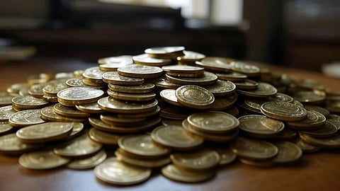 A rendering of collector coins 