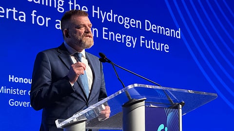 Energy and Minerals Minister Brian Jean in Edmonton
