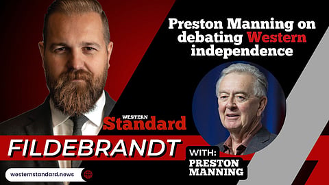Preston Manning on debating Western Inpendence