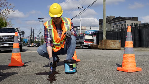 CTF BC Director Carson Binda patches potholes while Metro Vancouver politicians "schmooze and booze" in Whistler.