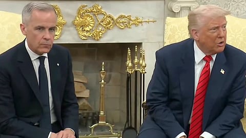 Mark Carney and Donald Trump