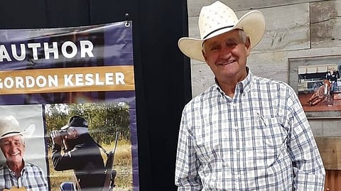 Gordon Kesler, who in 1982 won Old-Didsbury for the Western Canada  Concept Party, on a recent book tour