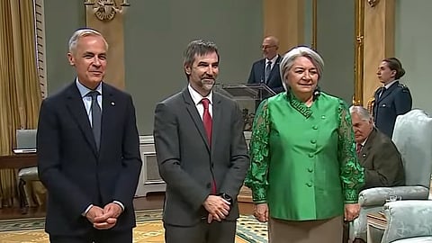 Mark Carney, Steven Guilbeault, Mary Simon