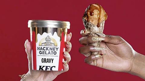 KFC has teamed up with award-winning UK ice cream maker to concoct ‘Gravy Gelato’