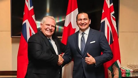 Premiers Doug Ford and Wab Kinew