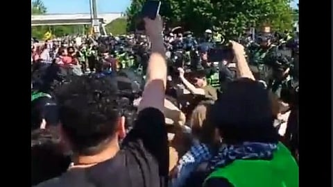 Ottawa Airport Pro Hamas Protest