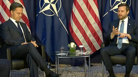 JD Vance explains 'the new paradigm' at a NATO security conference in February. Writer Tony Barber wonders if PM Carney was listening 