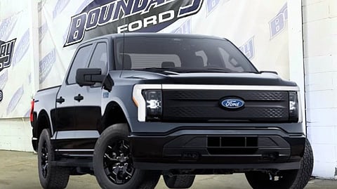 The electric Ford F150 Lightning