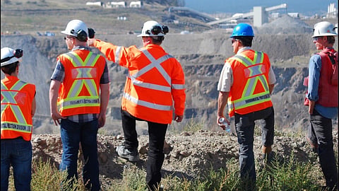 Mine inspectors at work in BC. The province has vast metal mining potential in the Interior and Northwest regions
