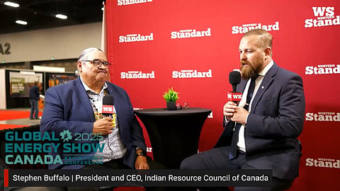 Derek Fildebrandt with Stephen Buffalo