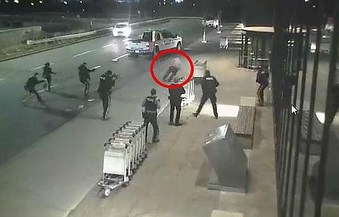 Moment RCMP officer shoots man at Fort McMurray airport