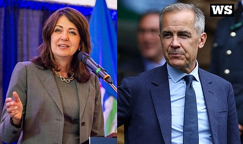 Alberta Premier Danielle Smith and Prime Minister Mark Carney
