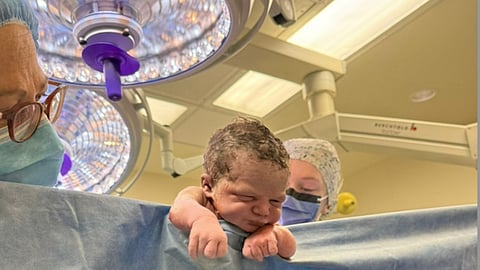 Luca Revueltas Naylor comes into the world Tuesday, July 2, in Vancouver.