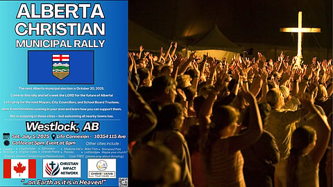 Christian ‘All-Star’ team to launch political series in Westlock, AB Saturday night