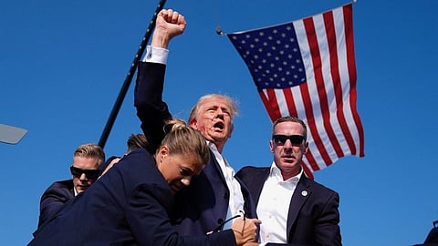 Donald Trump "fight, fight, fight"