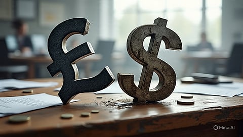 Toppling currencies... the British pound and the Canadian dollar