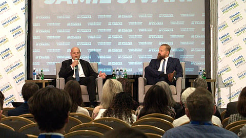 Jamil Jivani with Western Standard Publisher Derek Fildebrandt