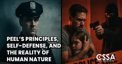 Peel’s principles, self-defence, and the reality of human nature