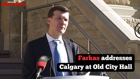 Farkas addresses Calgary at Old City Hall
