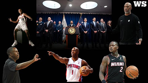 Chauncey Billups, Terry Rozier, Damon Jones, FBI Director Kash Patel