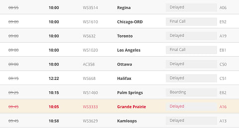 BREAKING: Flights suspended at Calgary airport as dump of snow hits city