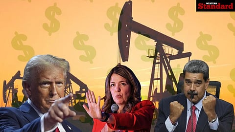 Premier Danielle Smith has renewed the call for expanding pipeline infrastructure as Canadian oil and gas shares fell sharply on Monday, with the Toronto Stock Exchange’s energy index down 4.5% by mid-day.