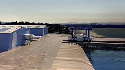Renderings of Coastal Gateway Port shipyard