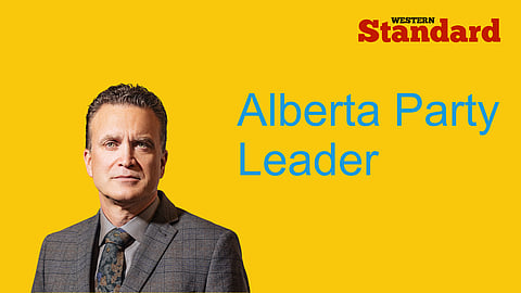 Peter Guthrie labelled as the leader of the Alberta Party.