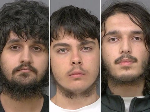 Left to right: Waleed Khan, Osman Azizov and Fahad Sadaat.